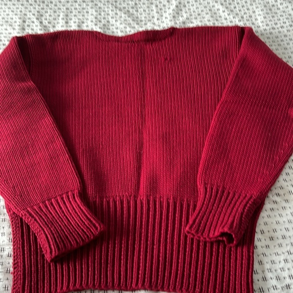 Vintage Men’s Stadium Sportswear sweater, crimson, shaker knit, wool, size M? - Picture 4 of 6